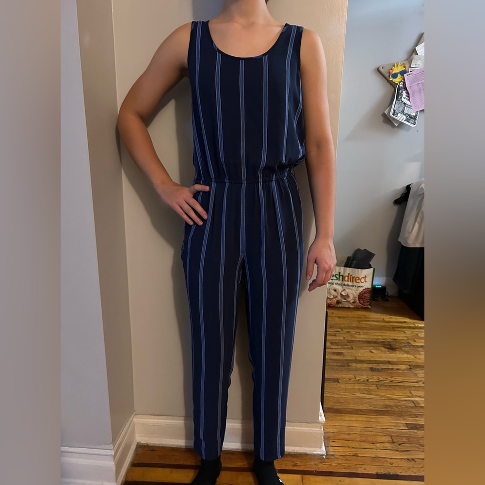 Navy Striped Jumpsuit Tommy Hilfiger
